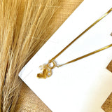 Salve 3 Interchangeable Charm Gold-Toned Necklace