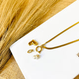 Salve 3 Interchangeable Charm Gold-Toned Necklace