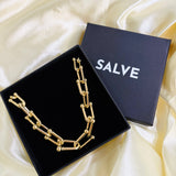 Salve Chunky Chain Link Gold Necklace