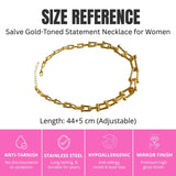Salve Chunky Chain Link Gold Necklace