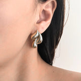 Salve Silver-Toned Teardrop Earrings
