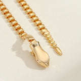 Salve Gold Snake Multi-Styling Choker Necklace Bracelet for Women