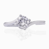 Salve ‘Her’ Single Solitaire Stone Adjustable Ring