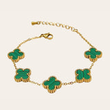 Salve Green Clover Van Cleef Inspired Bracelet