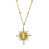 Salve Gold-Toned Mona Lisa Star Pendant