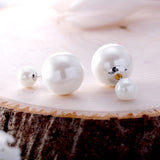 Salve 2 in 1 Double Pearl Stud Jacket Earrings