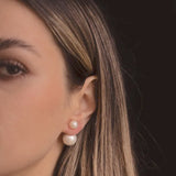 Salve 2 in 1 Double Pearl Stud Jacket Earrings
