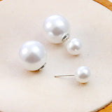 Salve 2 in 1 Double Pearl Stud Jacket Earrings