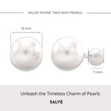 Salve 2 in 1 Double Pearl Stud Jacket Earrings