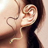 Salve Aesthetic Snake Golden Left Ear Cuff