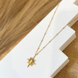 Salve Gold-Toned Mona Lisa Star Pendant