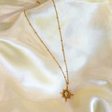 Salve Gold-Toned Mona Lisa Star Pendant