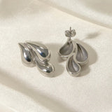 Salve Silver-Toned Teardrop Earrings