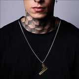 Salve Men Beretta 92F Gun Pendant