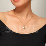Salve Guardian Angel Golden Pendant