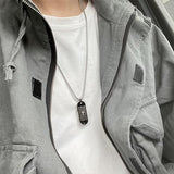 Skateboard Pendant Silver Chain for Men