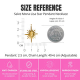 Salve Gold-Toned Mona Lisa Star Pendant