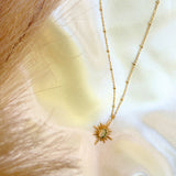 Salve Gold-Toned Mona Lisa Star Pendant