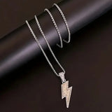Salve Men Iced Out Spark Pendant