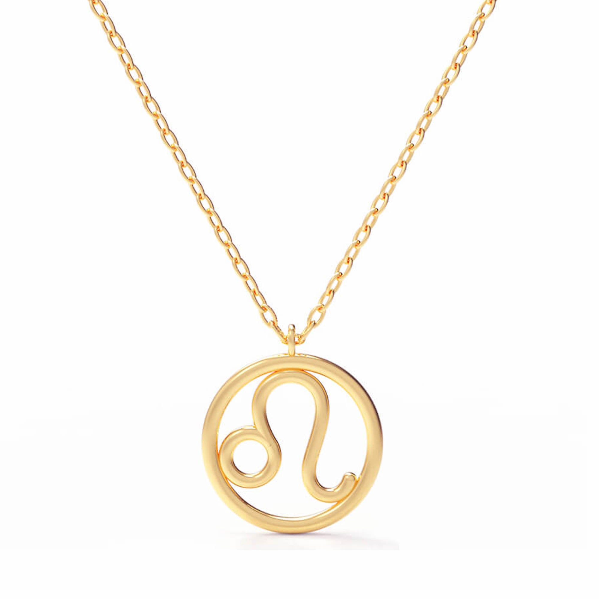 Salve Zodiac Sign Leo Pendant Necklace