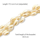 Salve Oval ‘Pearls of Love’ Multi-Strand Bracelet