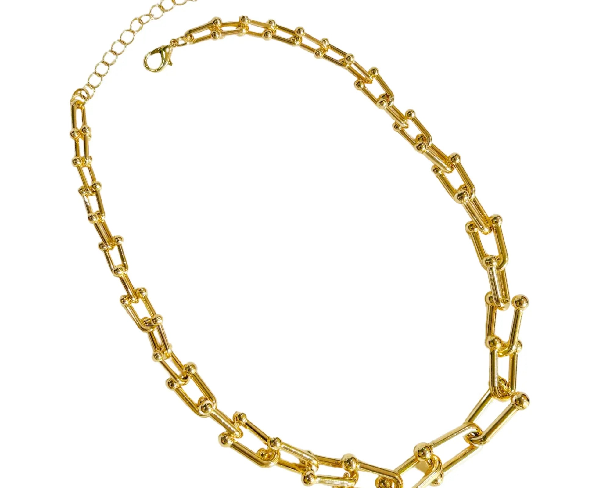 Salve Chunky Chain Link Gold Necklace - Salve
