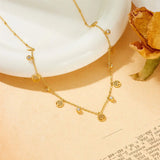Salve Tree of Life Gold Charm Necklace