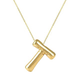 Salve 'T' Initial Bubble Pendant
