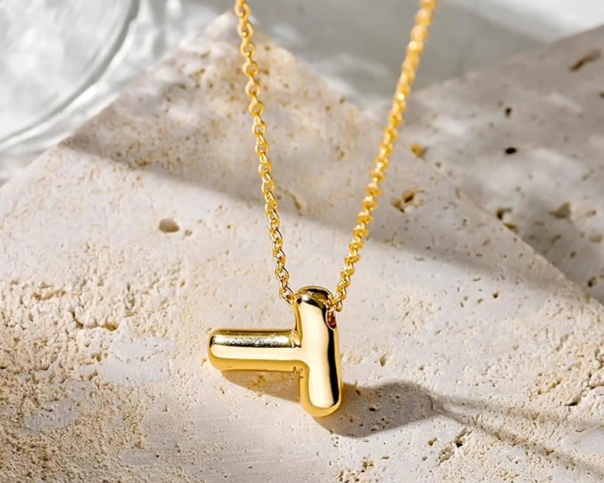 Salve 'T' Initial Bubble Pendant - Salve