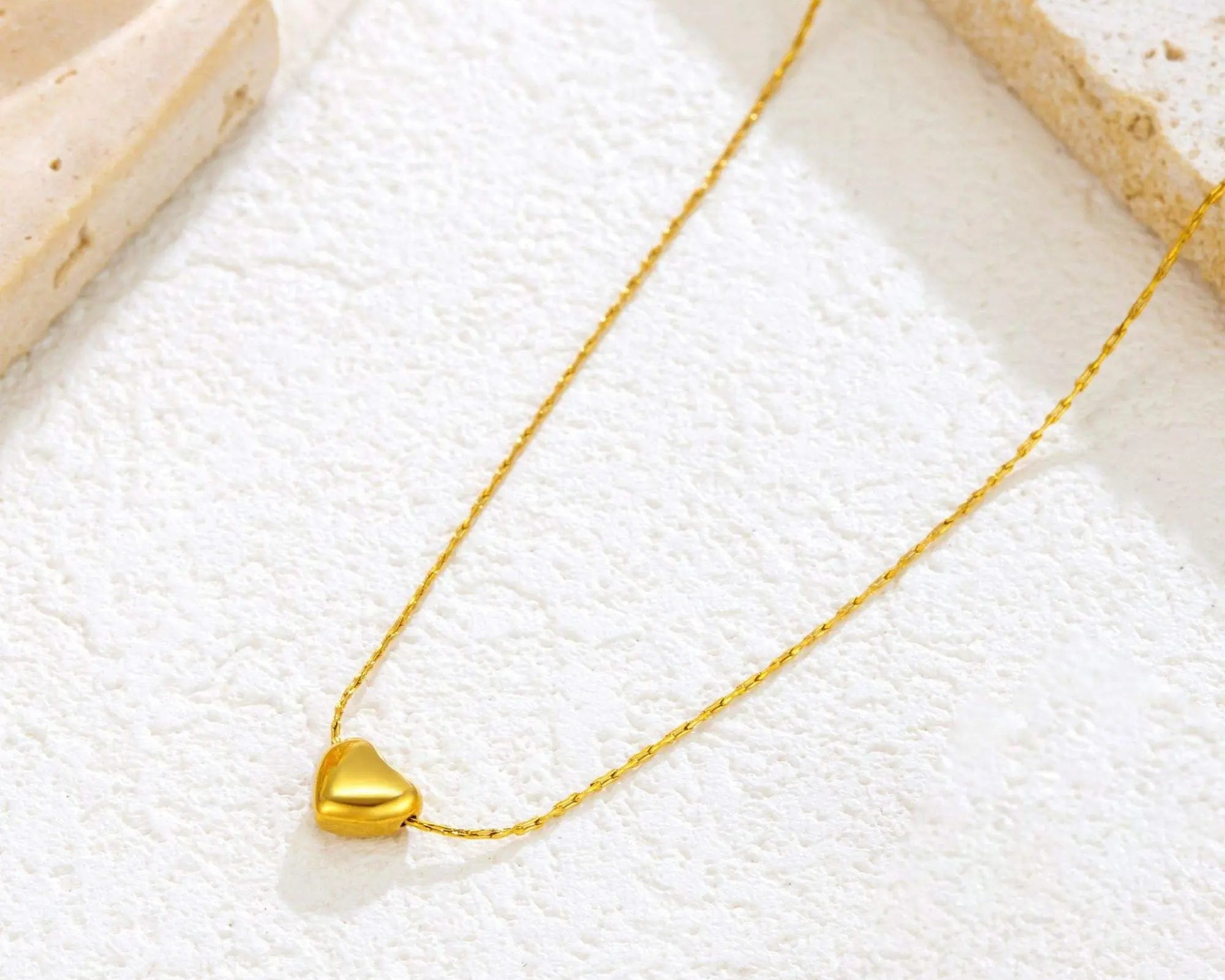 Salve Dainty Heart Pendant Necklace for Women - Salve