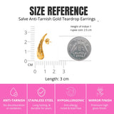 Salve CZ Teardrop Earrings for Women