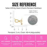 Salve Infinity Heart Charm Pendant