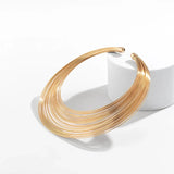 Salve Cleopatra Torque Gold Choker Necklace