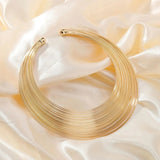 Salve Cleopatra Torque Gold Choker Necklace