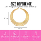 Salve Cleopatra Torque Gold Choker Necklace