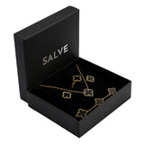 Salve Black Clover Necklace Set of 4