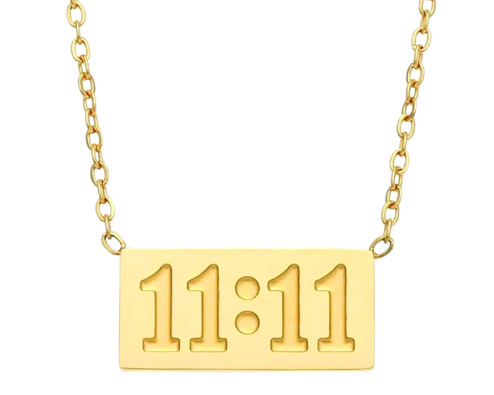 Salve Guardian Angel 11:11 Stainless Steel Pendant Necklace - Salve