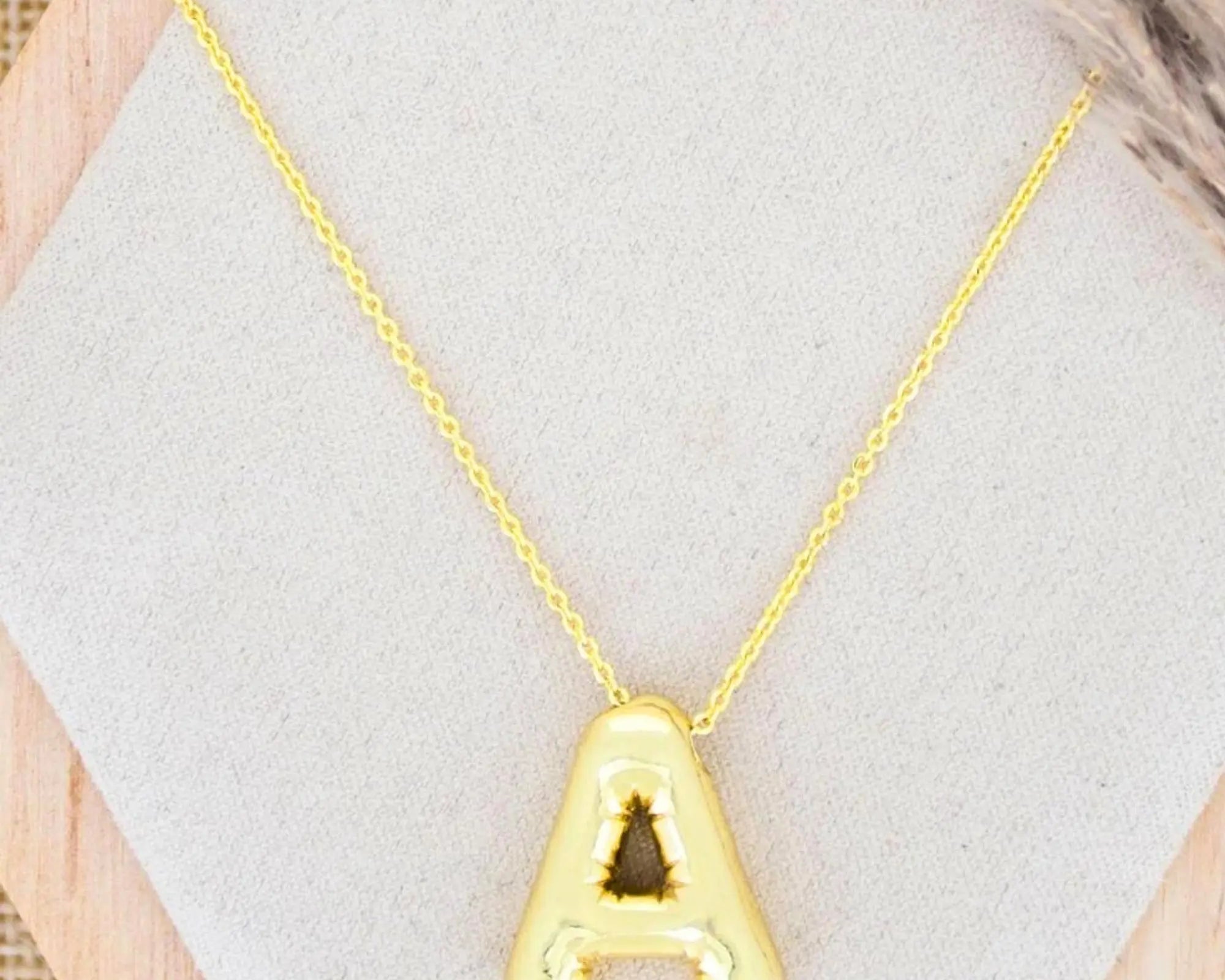 Salve 'A' Personalised Customised Initial Pendant - Salve