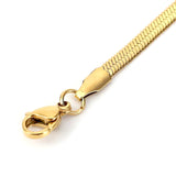 Salve ‘Ophelia’ Anti-Tarnish Stacking Flat Snake Chain Gold Necklace