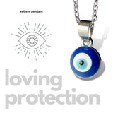 Salve Evil Eye Pendant with Silver Chain