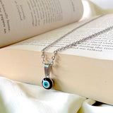 Salve Evil Eye Pendant with Silver Chain