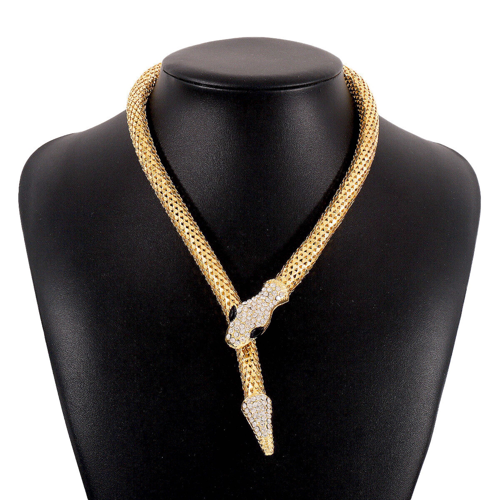 9ct gold snake necklace | Snake necklace | Jethro Marles