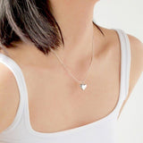 Salve Anti-Tarnish Silver Heart Pendant Necklace