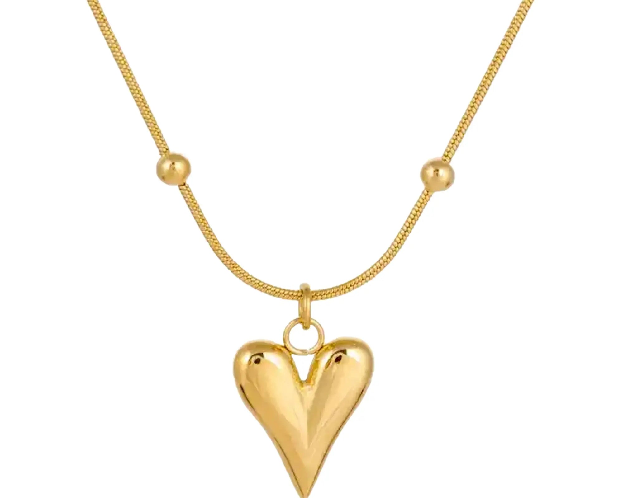Salve ‘My Heart’ Anti-Tarnish Pendant Charm with Chain - Salve