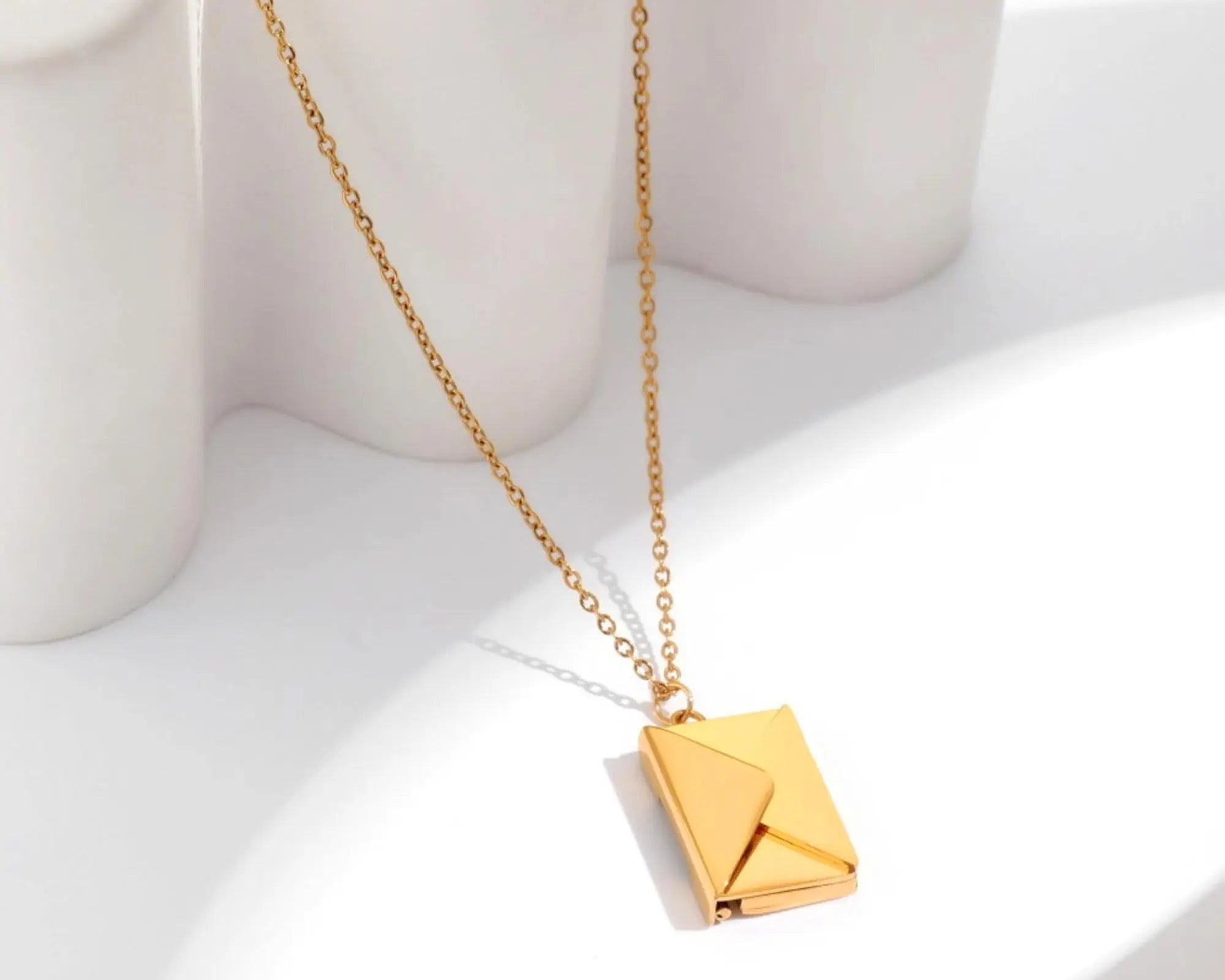 Salve 'Love You' Secret Message Envelope Pendant - Salve