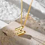 Salve 'M' Initial Letter Pendant for Women