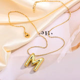 Salve 'M' Initial Letter Pendant for Women