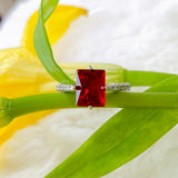 Salve Anti-Tarnish Ruby Red Ring