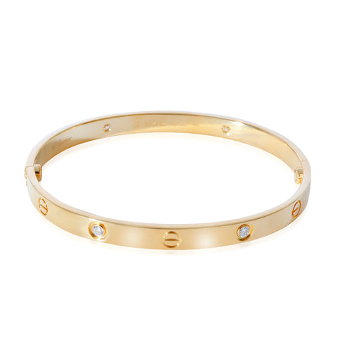 Salve Classic Stainless Steel Gold Toned Love Band Bangle Bracelet