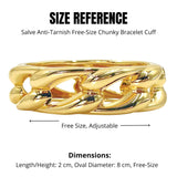 Salve Chunky Link Anti-Tarnish Gold Bracelet
